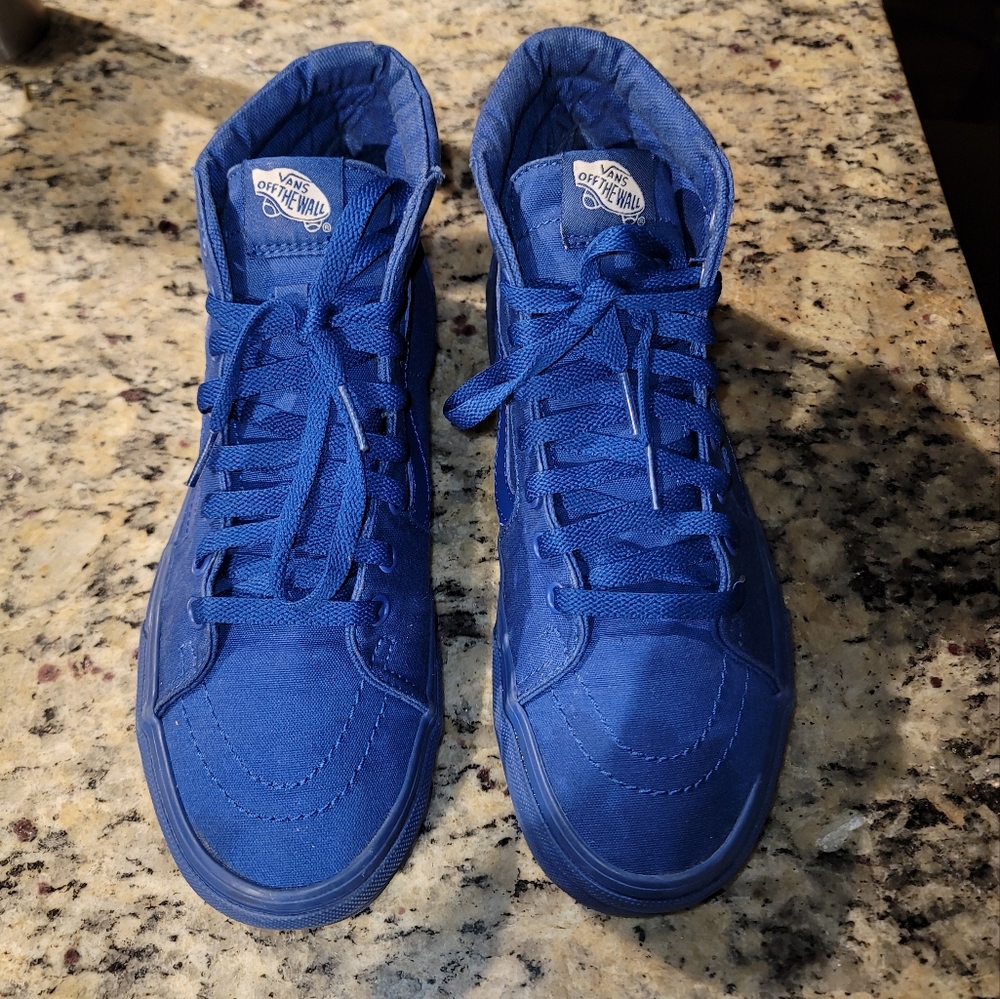 Blue HI Top Vans